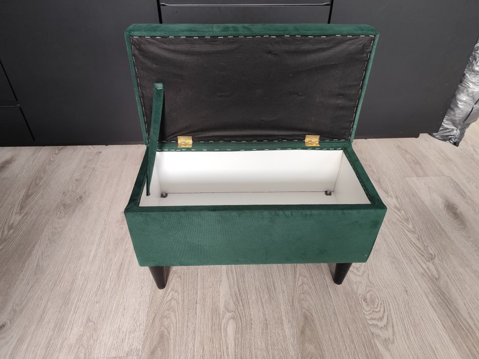 Pufa otwierana butelkowa zieleń