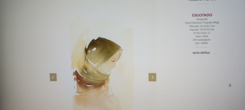 Serigrafia -Helena Abreu com moldura