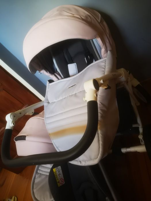 Wozek Bebetto torino rozowo szary