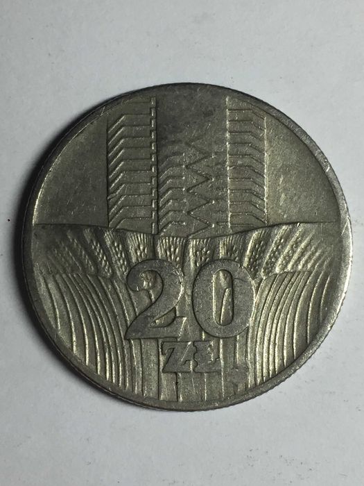 moneta 20 zł z roku 1973r bez znaku menniczego