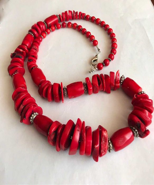 Naszyjnik z naturalnego korala- koralowca