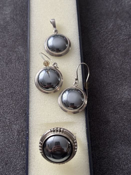 Komplet hematyt 925+gratis