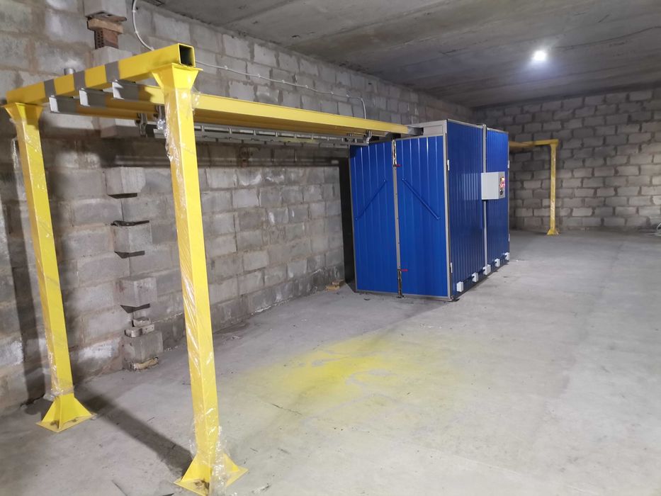 Печь полимеризации порошковой краски линия порошковой покраски