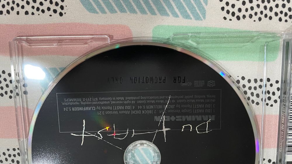 Cd - Rammstein - Du hast - Promo