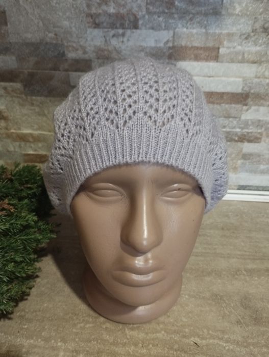 Divided h&m берет вязаный ажур светло сиреневый стиль бохо, английский