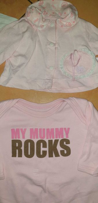 Paczka markowych ubranek dla dziewczynki * 10 szt. * 0-3 mies.