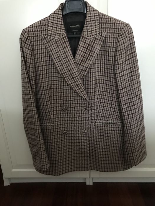 Blaser aos quadrados da Massimo Dutti