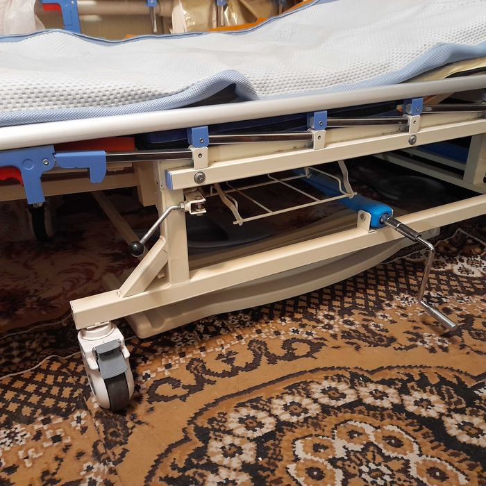 Многофункциональная медицинская кровать с матрацем DORMEO,туалетом.