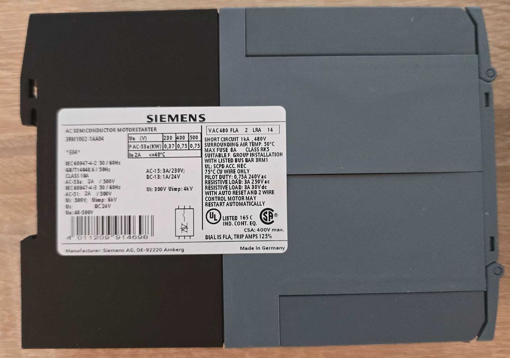 Softstart Siemens 3RM1002-1AA04