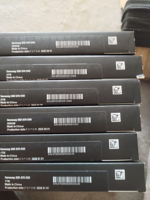 Ssd samsung evo 870 1Tb 2Tb 4Tb диски нові