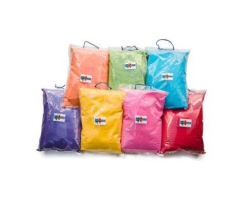 Kolorowy proszek HOLI 7x 5kg puder MEGA PAKA BIG 35 kg duże WORKI
