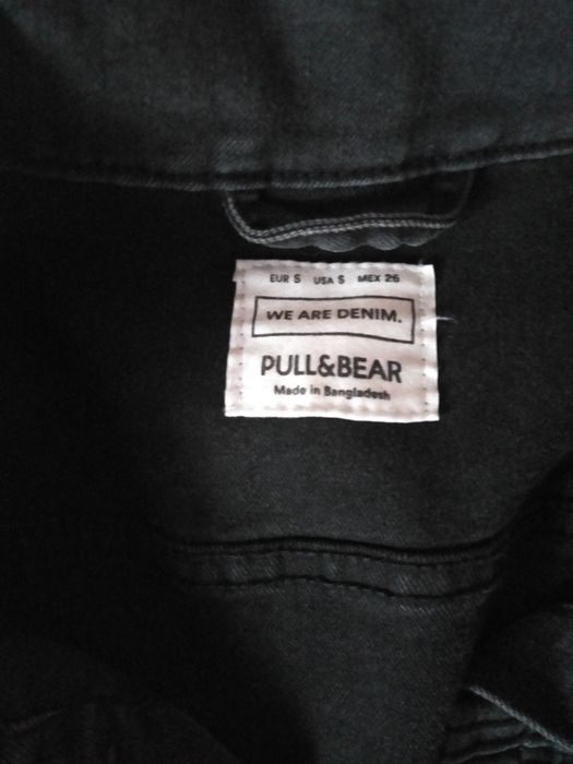 Szara kurtka jeansowa Pull&Bear