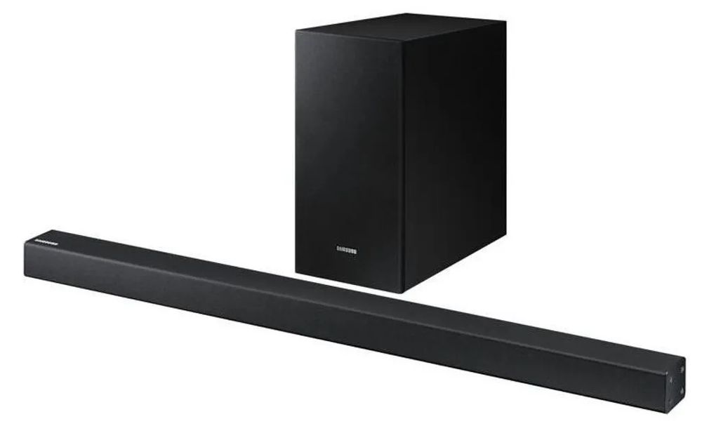 Samsung HW-R450, 2.1 kan., 200 W, DTS 2.0, Dolby Digital, Subwoofer