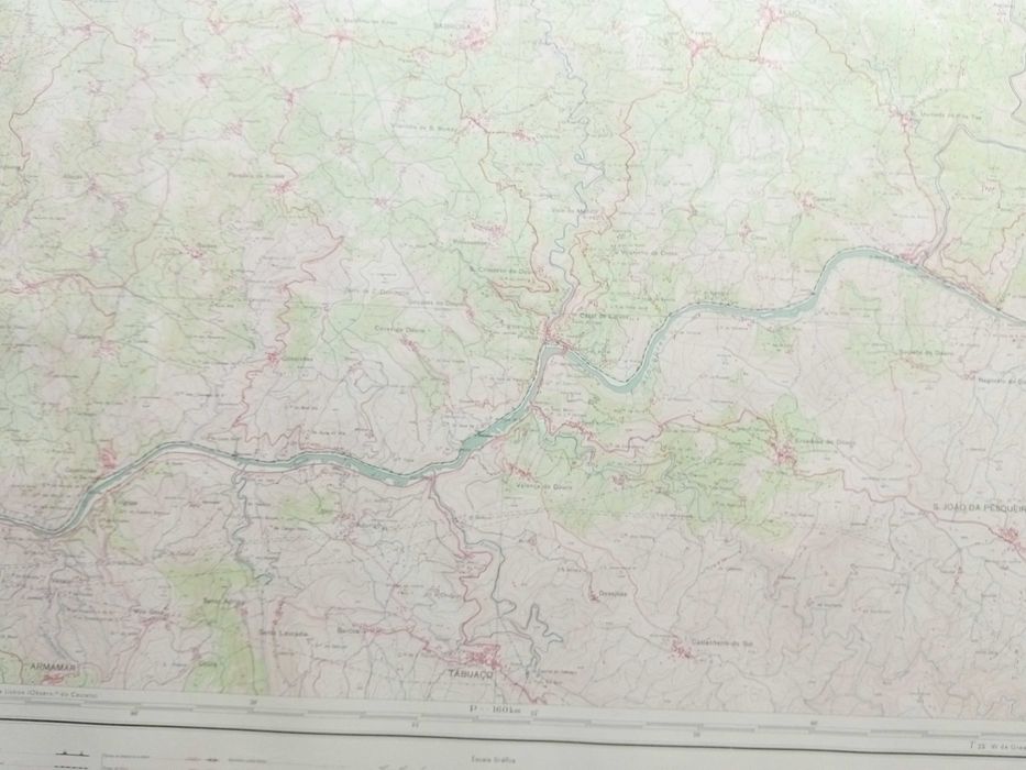 Carta Corografica - Alijó - Escala 1 / 50.000 - ano de 1964