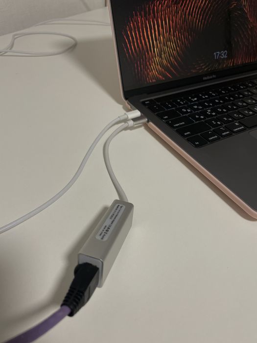 Перехідник TYPE-C на LAN gigabit (ALUMINIUM) для MacBook | PC
