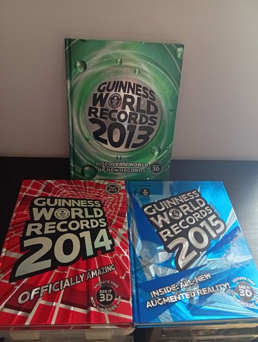 Conjunto de livros Guiness book