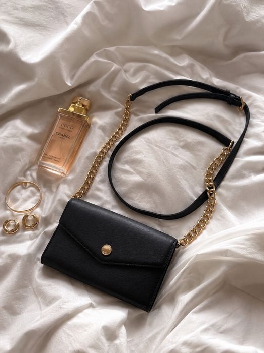 Michael Kors crossbody torebka portfel na łańcuszku wallet bag przez ramie old money
