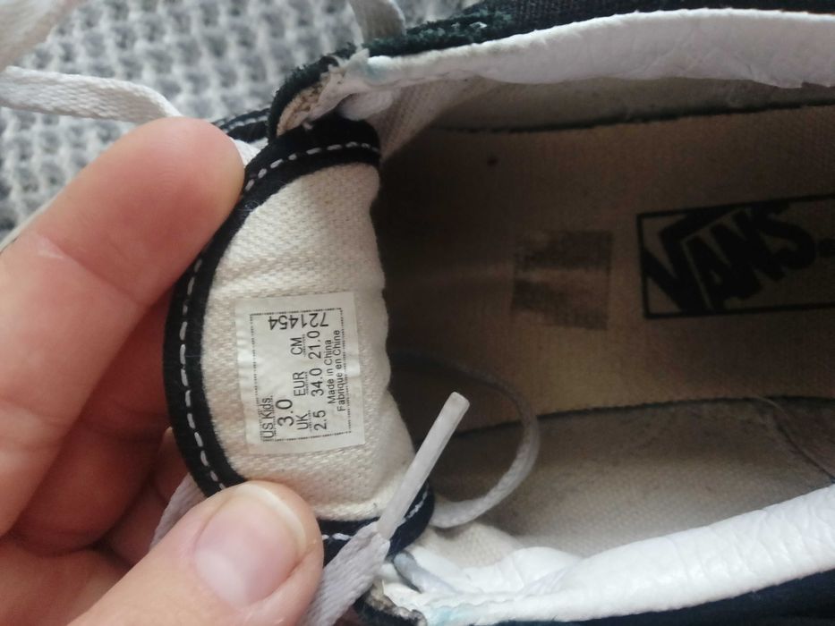 дитяче взуття 34 VANS