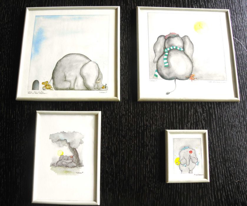 Conjunto de pequenos quadros para quarto de criança