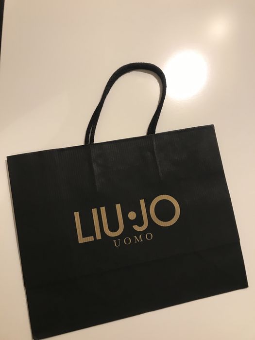 Liu Jo Uomo torebka prezentowa papierowa czarna 25/20