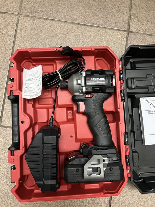 PARKSIDE PERFORMANCE zakrętarka klucz udar 226Nm + aku 4ah + ładowarka