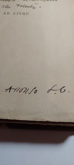 Ar Livre - Afonso Lopes Vieira (1ª edição, 1906; Assinado pelo autor)