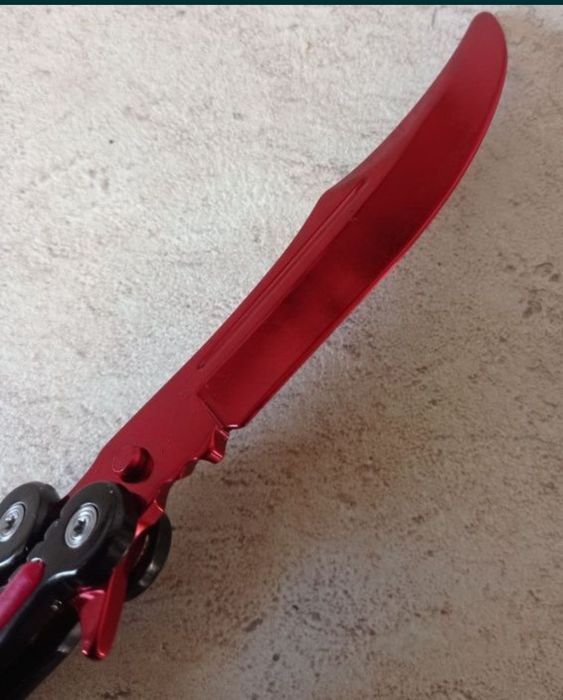 Коллекционный тупой балисонг бабочка CS GO