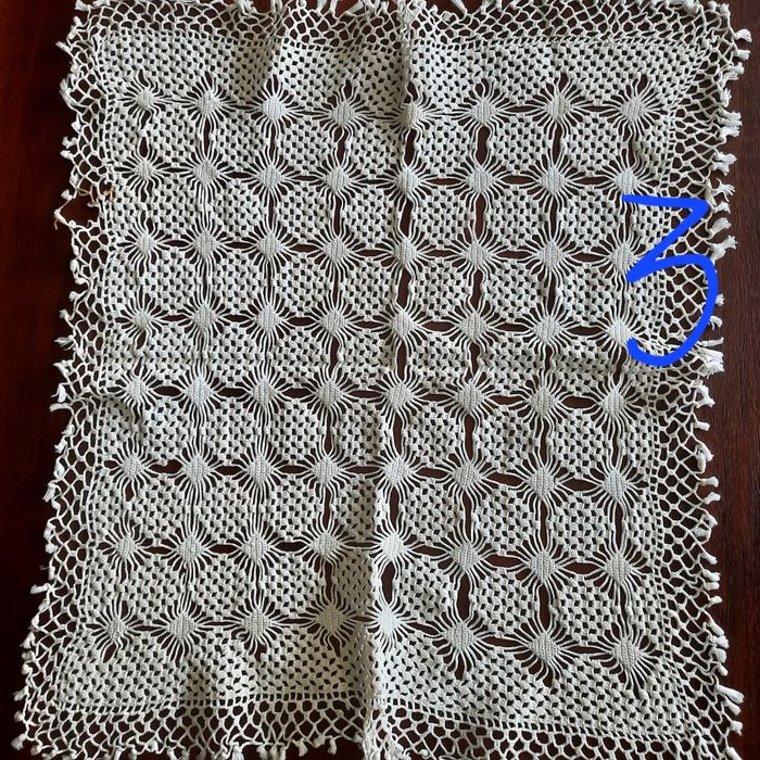 Rendas de crochet antigas diversas
