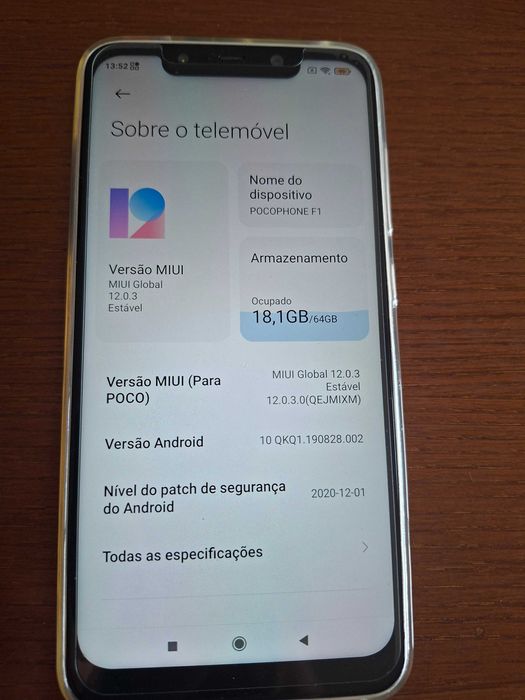Telemóvel Pocophone F1+ Capa+ Pelicula