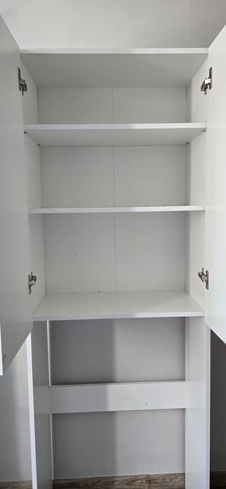 Szafka nad pralkę biała płyta laminowana