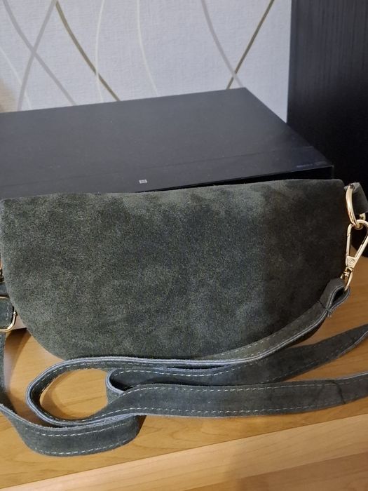 Nerka skórzana zamsz