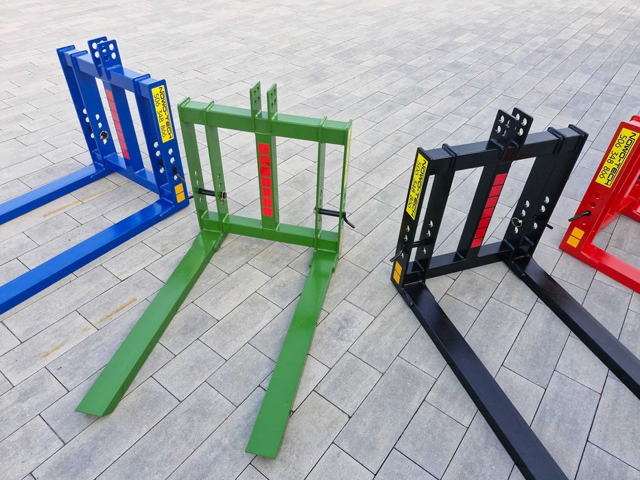 paleciak na tył ciągnika, widły do palet, 4 uchwyty mocujące, nowość