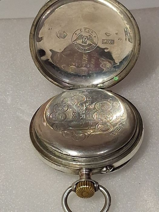 Часы карманные серебряные механические швейцарские LONGINES