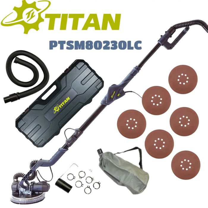 Телескопічна шліфмашина TITAN PTSM80230LC - жирафа для стін та стель