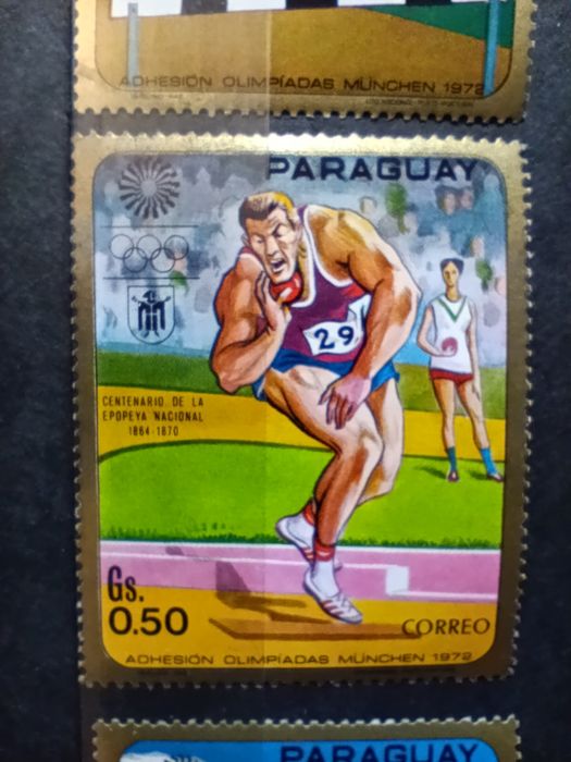 Znaczki znaczek pocztowy PARAGWAJ 1970 Olimpijskie