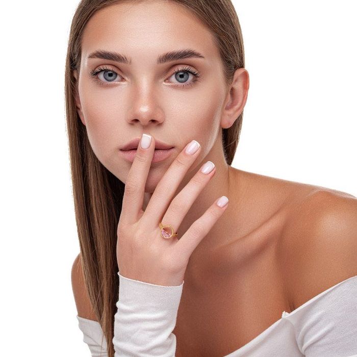 Каблучка Захопливий горизонт Срібло позолота