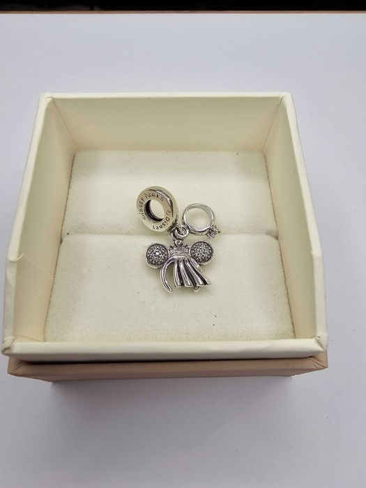 Srebrny charms do bransoletki Pandora Srebro 925 myszka minnie Disney