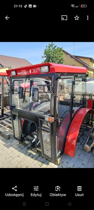 Kabina ursus ciągnik traktor rolniczy C-330 C-360 maska błotnik