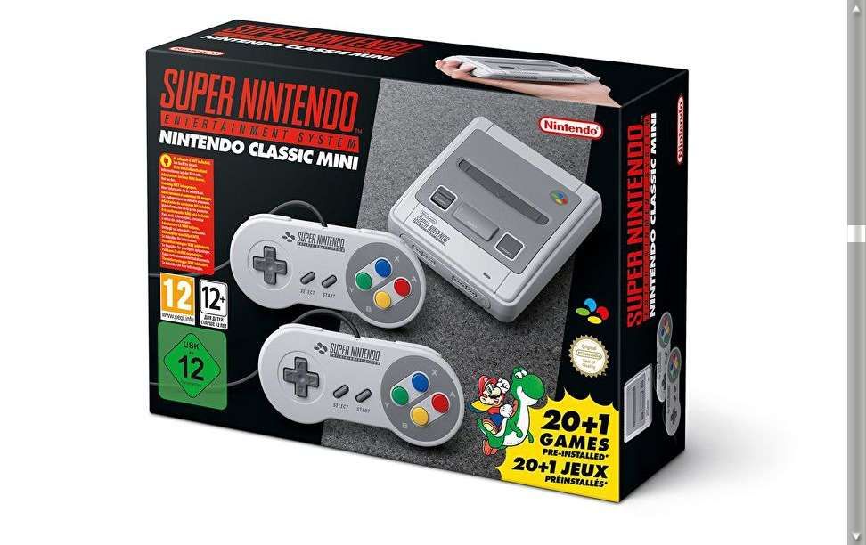 Consola Nova-Nintendo SNES Classic Mini