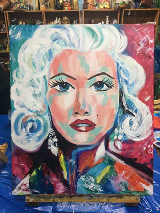 Картина акрил Мэрилин Монро