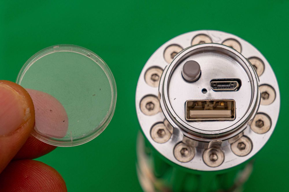 Laser verde de alta potencia com bateria recarregável. NOVO!