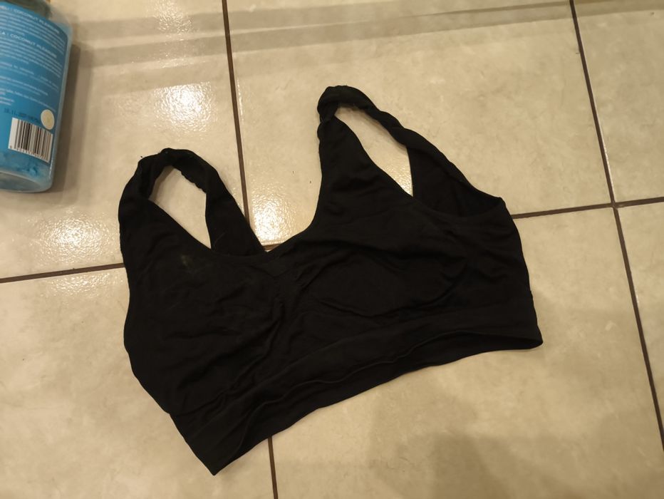 Czarny top bluzka stanik 38 M