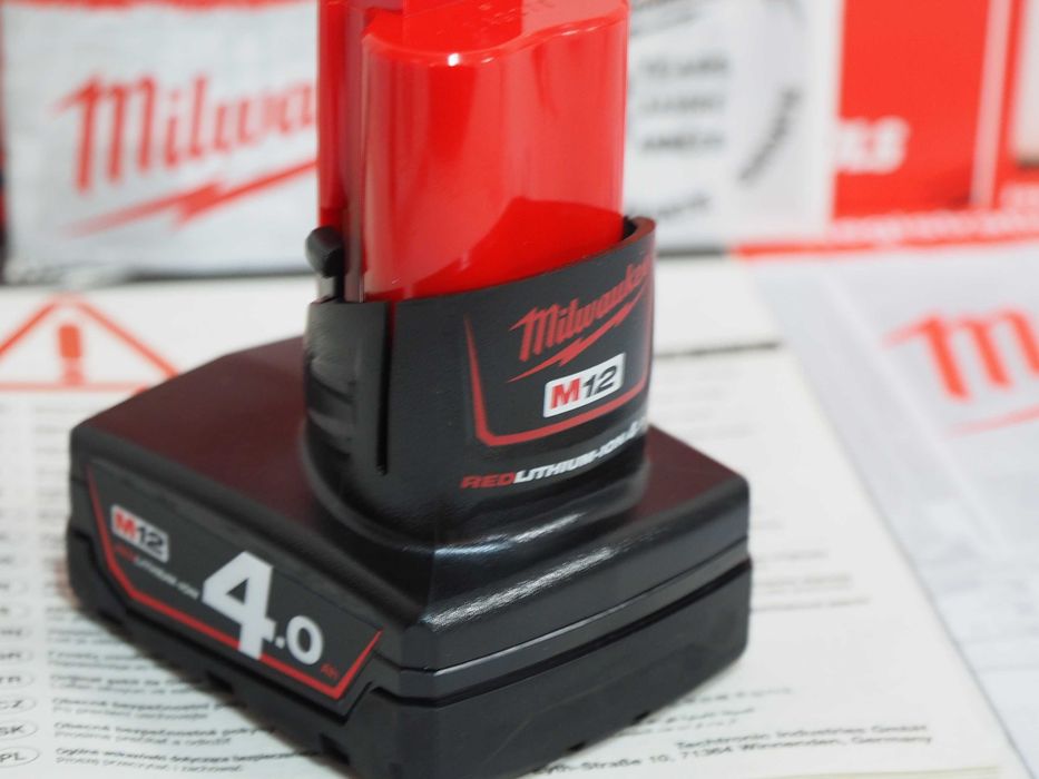 Akumulator MILWAUKEE M12 B4 bateria 12v 4Ah wkrętarka klucz pila młot