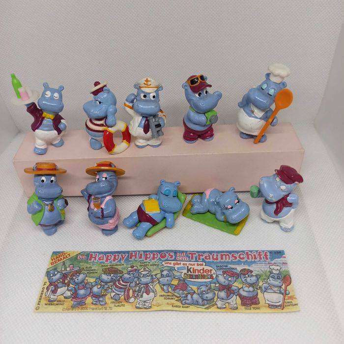 Коти фараони, жирафи, печерні люди, Колекції фігурок Кіндер