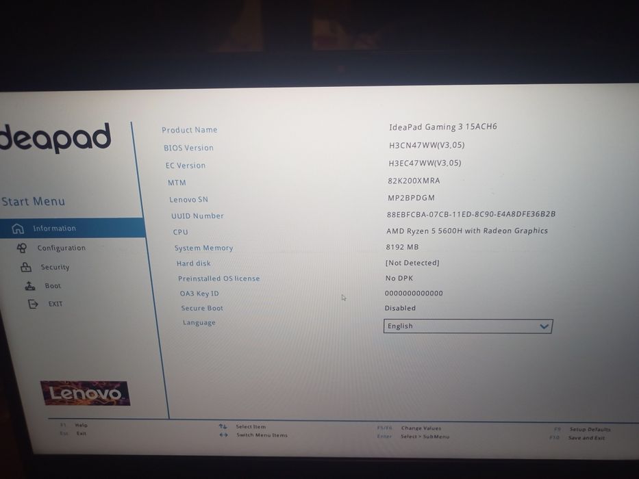 Ноутбук lenovo ideapad gaming 3