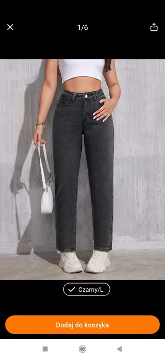 Nowe spodnie jeansy rozmiar L