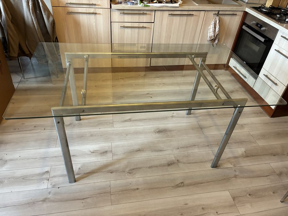 Stół szklany 160x90cm w dobrym stanie