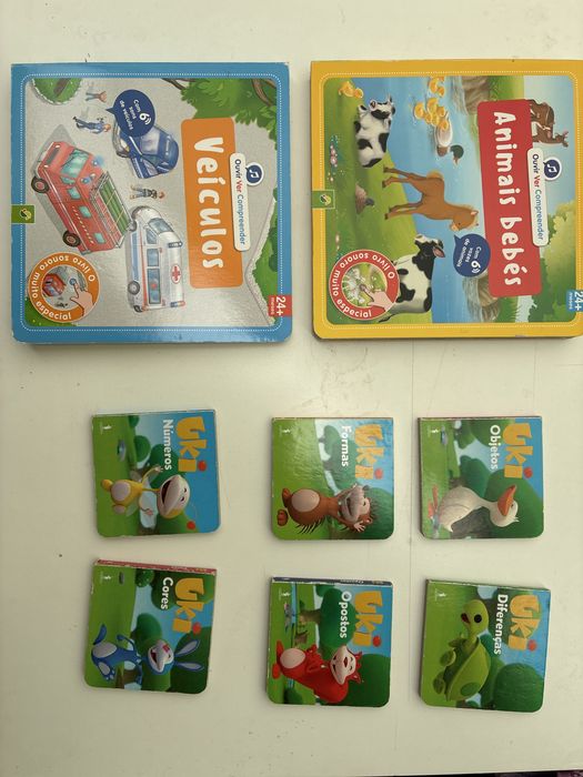 Livros interativos para bebes Ouvir Ver Compreender