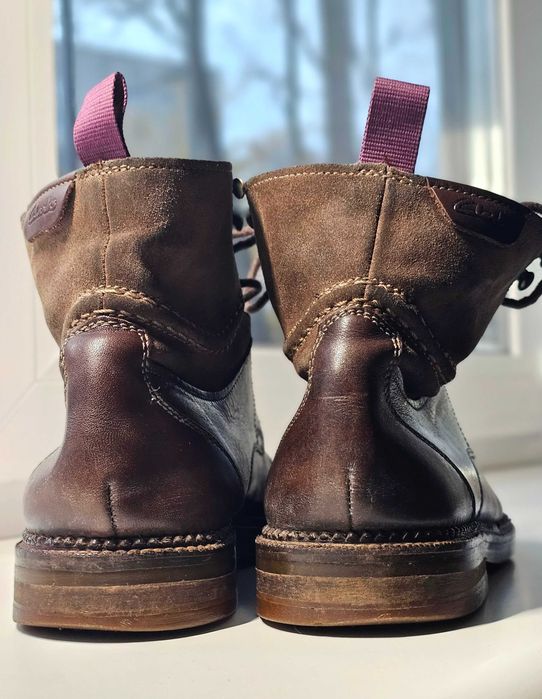 Продам зимне-осенние ботинки кожа Clarks утеплитель