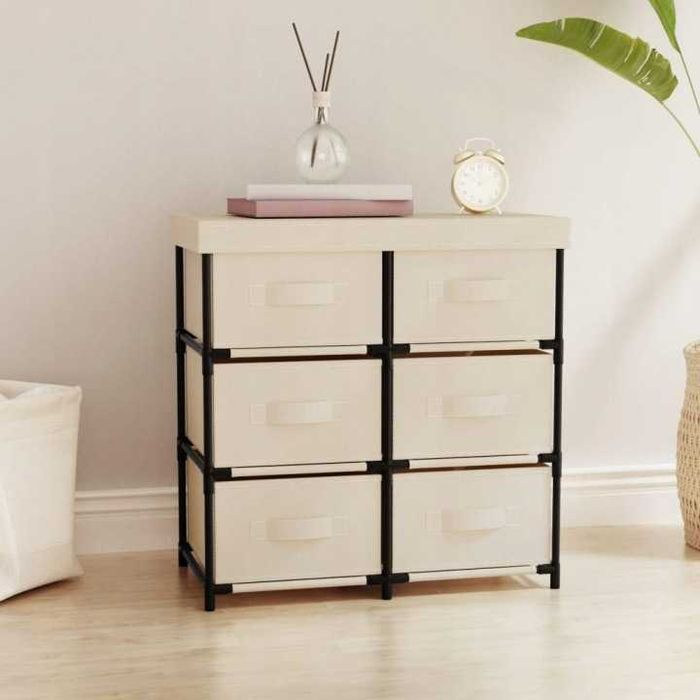 Półka metal VidaXL 55 x 29 cm krem